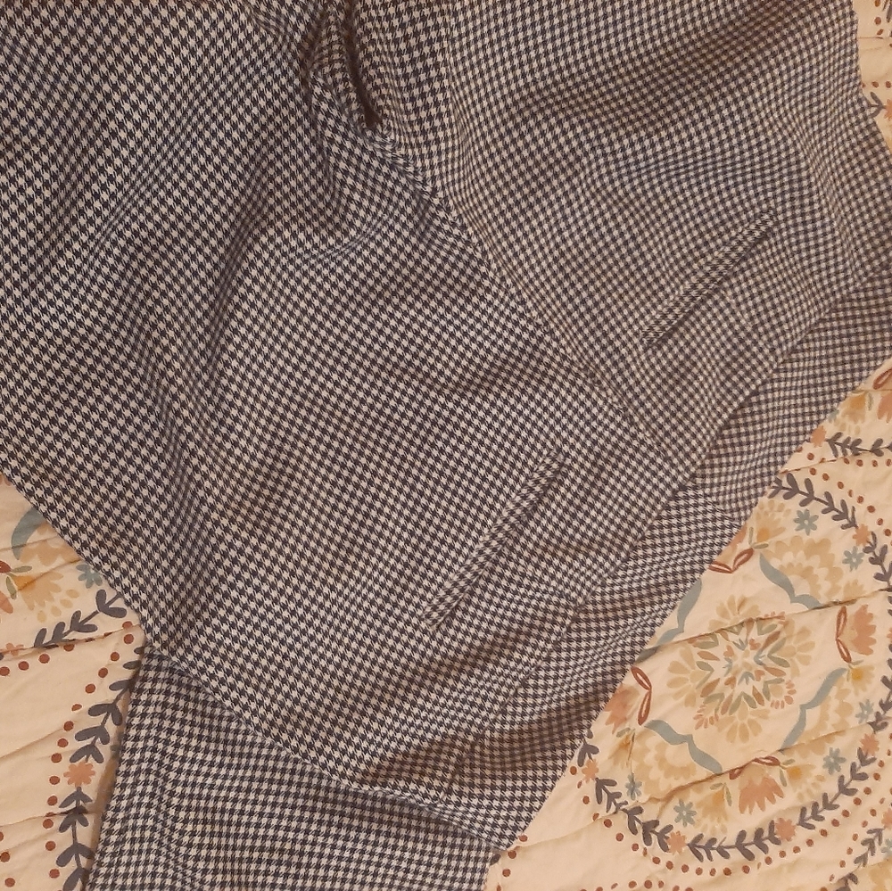 New York & Company flare leg pants blue check - Picture 3 of 3